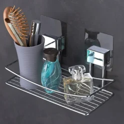 Becquet Accessoires de salle de bain chromé fixation électrostatique< Accessoires De Salle De Bain|Idées Salle De Bain