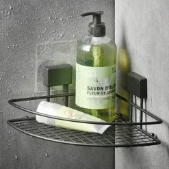 Becquet Accessoires de salle de bain noir fixation électrostatique< Accessoires De Salle De Bain|Idées Salle De Bain