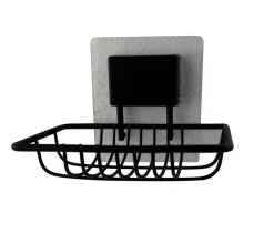 Becquet Accessoires de salle de bain noir fixation électrostatique< Accessoires De Salle De Bain|Idées Salle De Bain