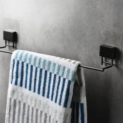 Becquet Accessoires de salle de bain noir fixation électrostatique< Accessoires De Salle De Bain|Idées Salle De Bain