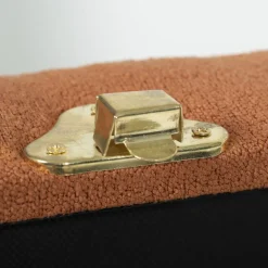 Becquet Banc coffre en tissu sur pieds< Boîte, Panier|Décoration