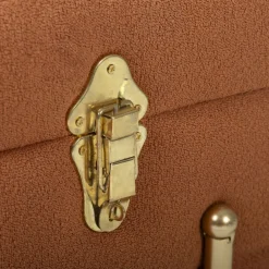 Becquet Banc coffre en tissu sur pieds< Boîte, Panier|Décoration