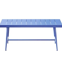 Becquet Banc en métal bleu< Meuble, Étagère|Décoration