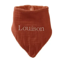 Becquet Bavoir enfant personnalisable en gaze de coton - CRÉATION<Enfant Univers Des Tout-Petits|Serviette De Bain Personnalisée, Peignoir Personnalisé