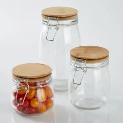 Becquet Bocaux en verre hermétiques - set de 3< Rangement, Gain De Place|Idées Cuisine