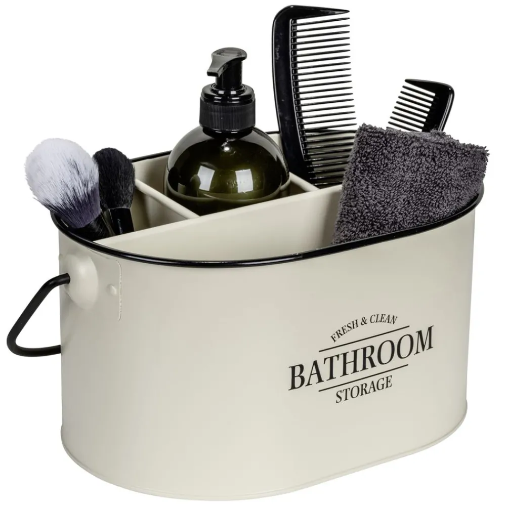 Becquet Boîte métal salle de bain à compartiments< Accessoires De Salle De Bain|Idées Salle De Bain