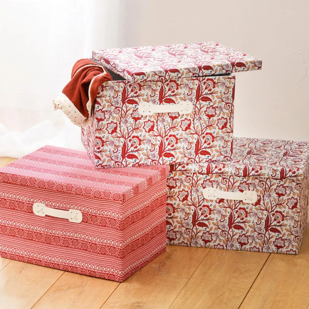 Becquet Boîtes de rangement décorées - set de 3< Rangement, Gain De Place|Boîte, Panier