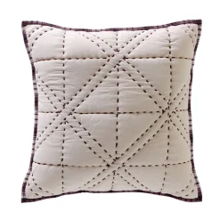 Becquet Boutis brodé et à carreaux écossais< Boutis, Jeté De Lit, Couvre Lit