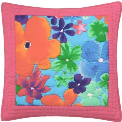 Becquet Boutis fleuri façon aquarelle - CRÉATION< Boutis, Jeté De Lit, Couvre Lit