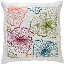 Becquet Boutis fleurs brodées multicolores - CRÉATION< Boutis, Jeté De Lit, Couvre Lit