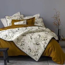 Becquet Boutis motif oiseaux - CRÉATION< Les Matières|Plaid