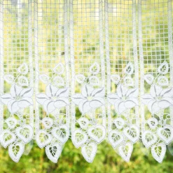 Becquet Brise-bise macramé motif fleurs< Rideau Et Déco Textile|Voilage En Pointe, Voilage Droit, Brise-Bise, Store