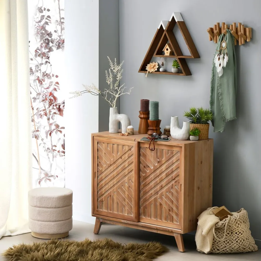 Becquet Buffet en pin 2 portes< Meuble, Étagère|Décoration