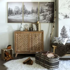 Becquet Buffet en pin 2 portes< Meuble, Étagère|Décoration