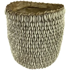 Becquet Cache-pot décor coquillages en résine< Vase, Cache-Pot|Décoration