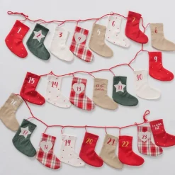 Becquet Calendrier de l'avent 24 chaussettes< Objet De Décoration|Décoration