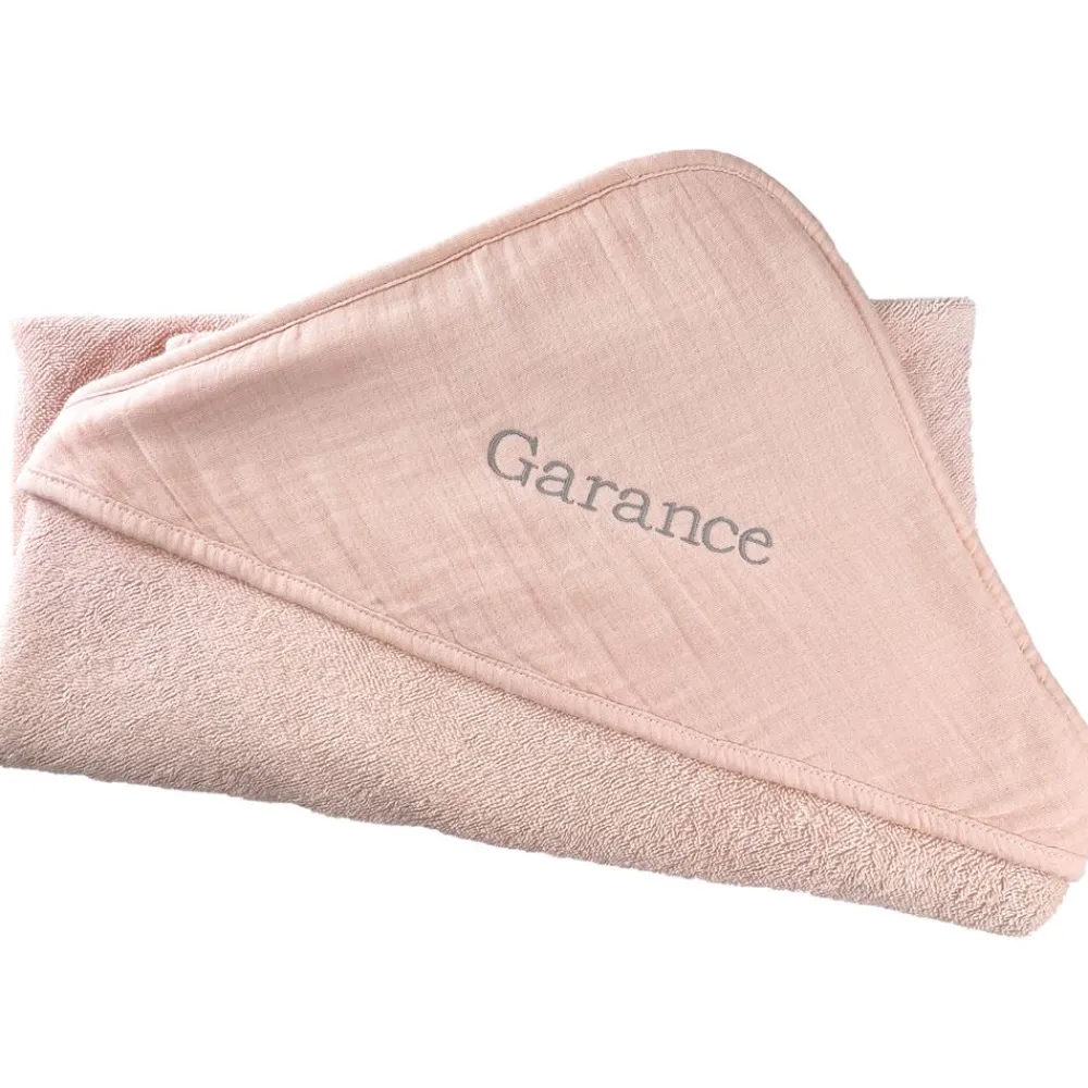 Becquet Cape de bain bébé personnalisable en gaze de coton - CRÉATION<Enfant Univers Des Tout-Petits|Serviette De Bain Personnalisée, Peignoir Personnalisé
