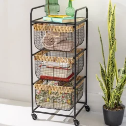 Becquet Chariot de rangement à roulettes< Rangement, Gain De Place|Meuble, Étagère