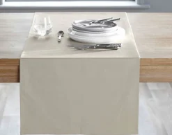 Becquet Chemin de table en coton traité antitache - Lauréat< Set De Table, Chemin De Table|Les Matières