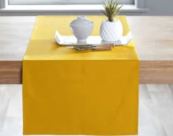 Becquet Chemin de table en coton traité antitache - Lauréat< Set De Table, Chemin De Table|Les Matières