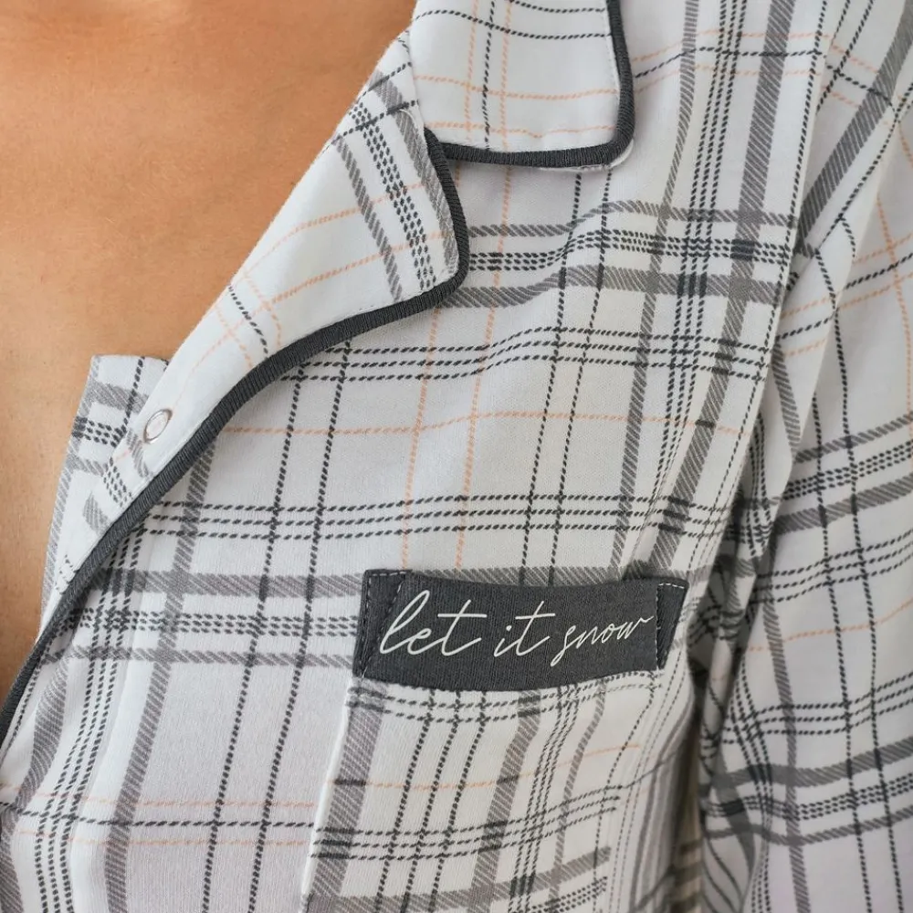 Becquet Chemise de nuit à carreaux<Femme Pyjama Femme|Les Matières