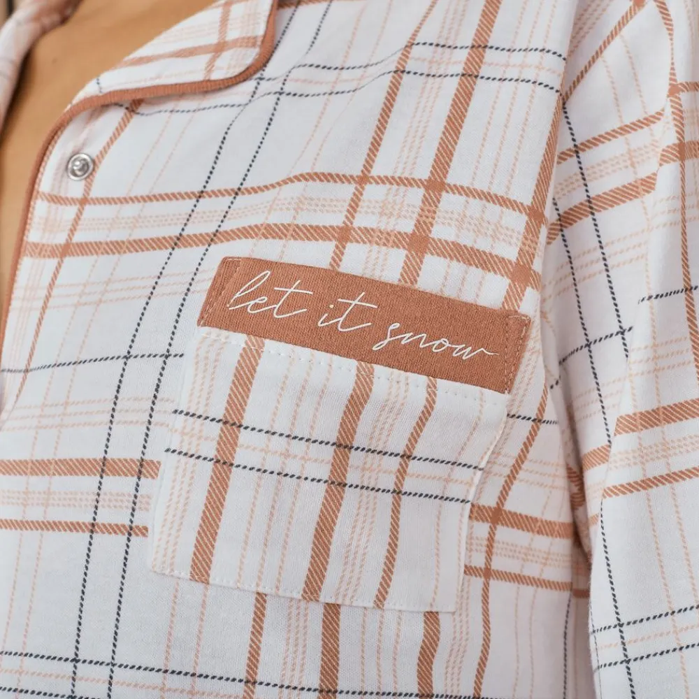 Becquet Chemise de nuit à carreaux<Femme Pyjama Femme|Les Matières