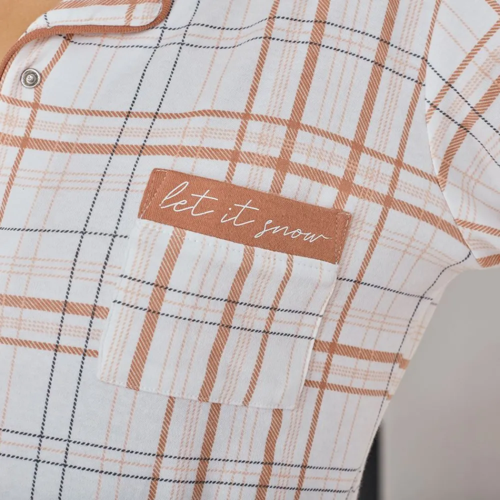 Becquet Chemise de nuit à carreaux<Femme Pyjama Femme|Les Matières