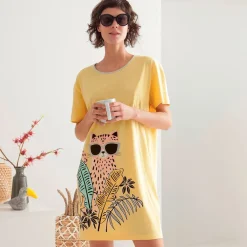 Becquet Chemise de nuit motif tropical - CRÉATION<Enfant Linge De Lit Ado, Housse De Couette|Pyjama Femme