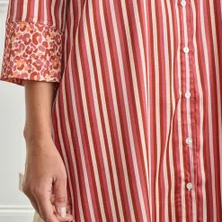 Becquet Chemise de nuit satin rayée - CRÉATION<Femme Pyjama Femme|Les Matières