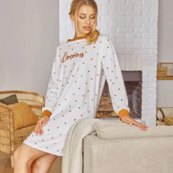 Becquet Chemise de nuit velours à pois - CRÉATION<Femme Pyjama Femme