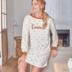 Becquet Chemise de nuit velours à pois - CRÉATION<Femme Pyjama Femme