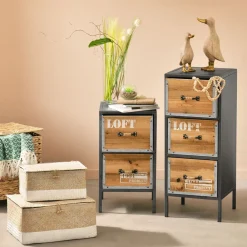 Becquet Chevet style industriel< Meuble, Étagère|Décoration