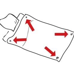Becquet Clips de maintien pour couette - Lot de 8< Entretien Du Linge Et Repassage|Accessoires De Salle De Bain
