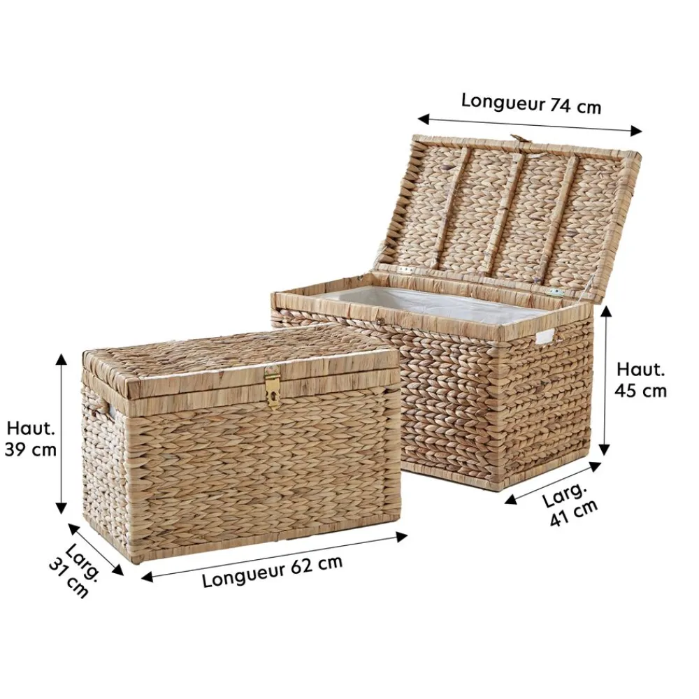 Becquet Coffre de rangement tressé< Rangement, Gain De Place|Décoration Enfant, Tapis Enfant
