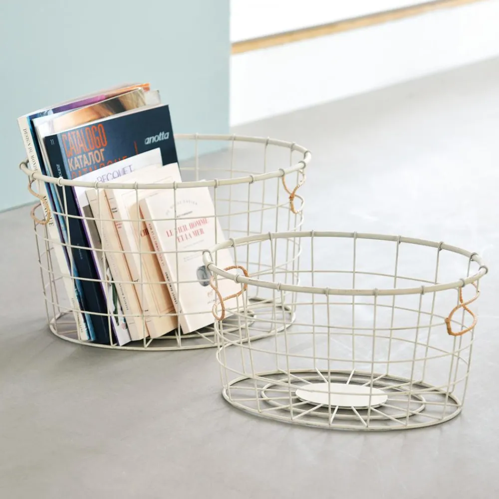 Becquet Corbeilles en métal - set de 2< Boîte, Panier|Décoration