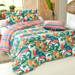 Becquet Couette DÉCO DOUBLE FACE fleurs exotiques – CRÉATION - Légère ou chaude< Couette Colorée, Couette Imprimée|Couette, Édredon, Plumon