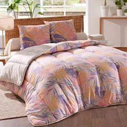 Becquet Couette DÉCO DOUBLE FACE motif exotique - création - légère ou chaude< Couette Colorée, Couette Imprimée|Couette, Édredon, Plumon