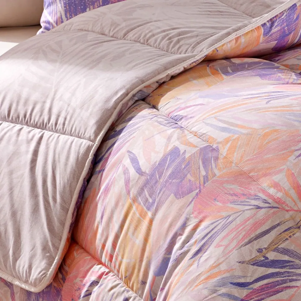 Becquet Couette DÉCO DOUBLE FACE motif exotique - création - légère ou chaude< Couette Colorée, Couette Imprimée|Couette, Édredon, Plumon