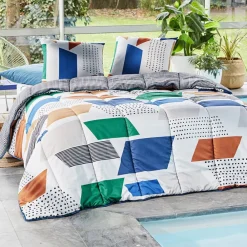 Becquet Couette DÉCO DOUBLE FACE motif graphique - création - légère ou chaude< Couette Colorée, Couette Imprimée|Couette, Édredon, Plumon