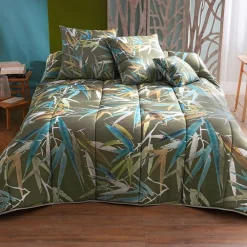 Becquet Couette DÉCO DOUBLE FACE motif bambou - création - légère ou chaude< Couette Colorée, Couette Imprimée|Couette, Édredon, Plumon