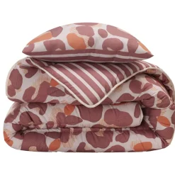 Becquet Couette DÉCO DOUBLE FACE motif léopard/rayures - création - légère ou chaude< Couette Colorée, Couette Imprimée|Couette, Édredon, Plumon