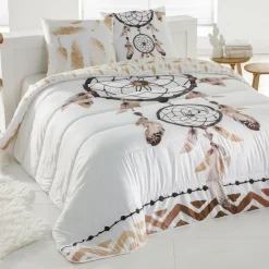 Becquet Couette DÉCO DOUBLE FACE motif attrape-rêves - chaude< Couette Colorée, Couette Imprimée|Couette, Édredon, Plumon