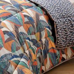 Becquet Couette DÉCO DOUBLE FACE motif feuillage - Création - Légère ou chaude< Couette Colorée, Couette Imprimée|Couette, Édredon, Plumon
