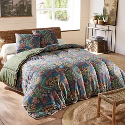 Becquet Couette DÉCO DOUBLE FACE motifs feuilles - légère ou chaude CRÉATION< Couette Colorée, Couette Imprimée|Couette, Édredon, Plumon