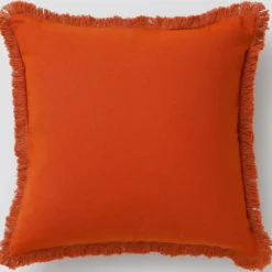 Becquet Coussin à franges< Rideau Et Déco Textile|Décoration Textile Unie