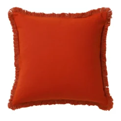 Becquet Coussin à franges< Rideau Et Déco Textile|Décoration Textile Unie