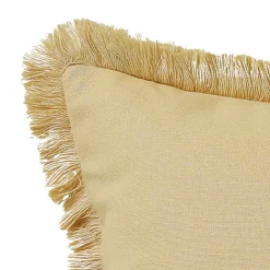 Becquet Coussin à franges< Rideau Et Déco Textile|Décoration Textile Unie