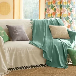Becquet Coussin brodé fleurs - CRÉATION< Rideau Et Déco Textile|Coussin, Housse De Coussin