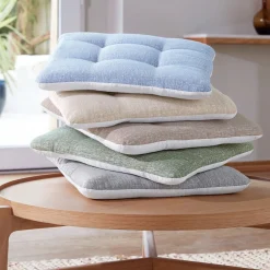 Becquet Coussin de chaise antidérapant< Rideau Et Déco Textile|Décoration Textile Unie