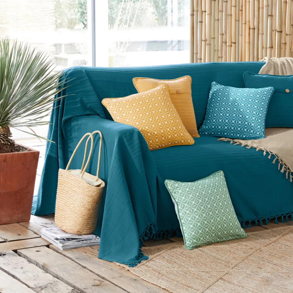 Becquet Coussin double face graphique< Rideau Et Déco Textile|Coussin, Housse De Coussin